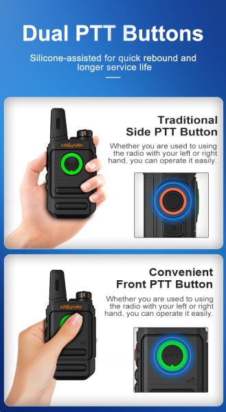 Chierda TC28 VHF UHF Handheld Two Way Radio Walkie Talkie