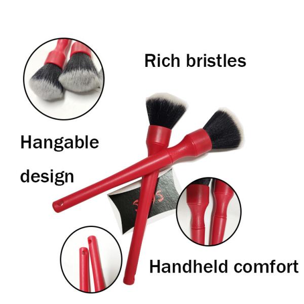 Пластиковые щетки чистки автомобиля ручки 16.5cm мягкие для интерьера автомобиля