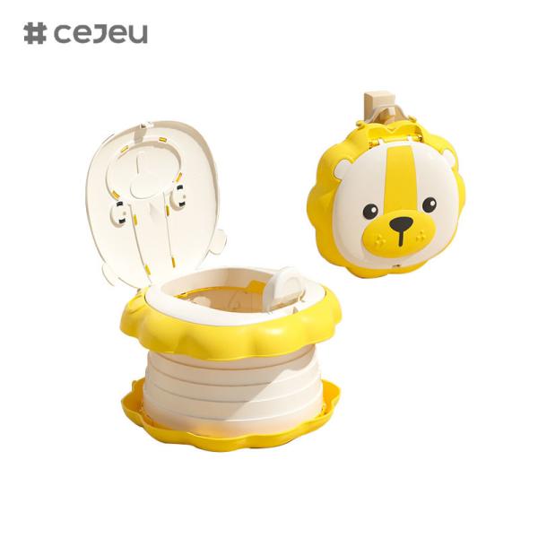 6920, Складный туалет, маленький лев, сгибающийся с одним ключом/ портативный туалет/ Быстрое хранение/ Легко очищаемый/С сумкой с веревкой