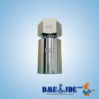 DP1JCM Straight Connector 74° Cone Braided Hose And Spiral Hose