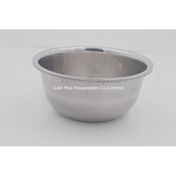 18cm Kitchenware cheap metal stainless steel basin mixing bowl salad bowl