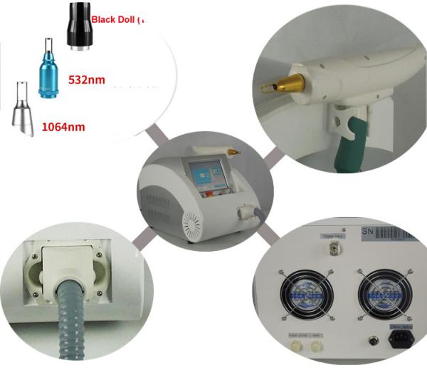 500 000 Shots Professional Tattoo Removal Machine One Pieces Handle With Three Tips