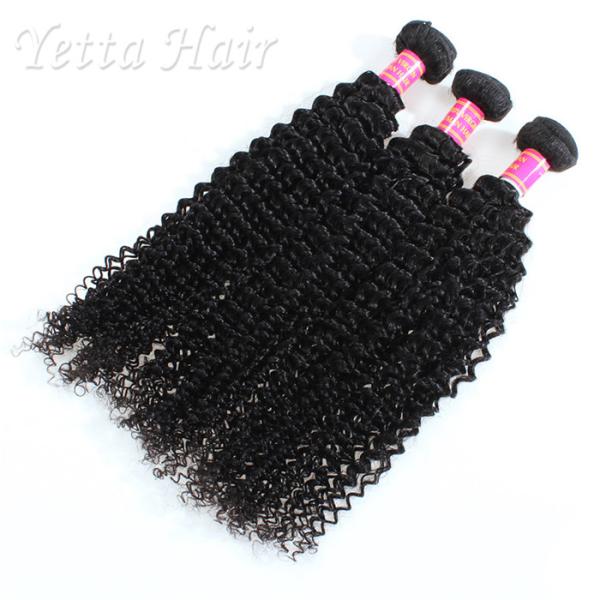 Natural Color Kinky Curly 100g Peruvian Virgin Hair Can Be Dye Permed