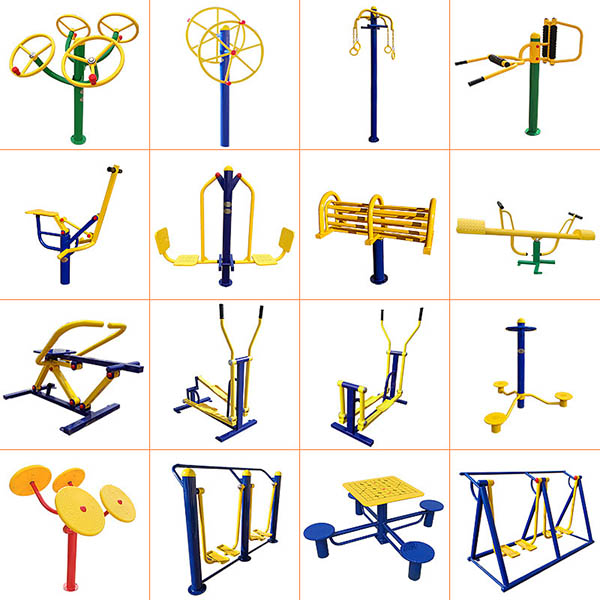 Galvanized Steel Outdoor Fitness Equipment 0.96m X 0.52m X 1.39m AntiUV