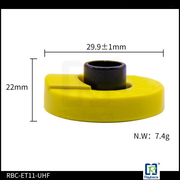 TPU Material Animal Identification Tags Swine Electronic Ear Tag 30mm Diameter