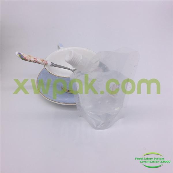 Stand Up Storage Packing Bags Clear Energy Drink Packaging Plastic Water Reusable