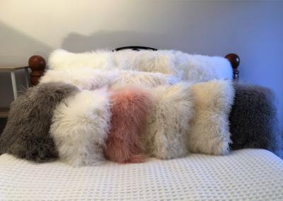 Long Hair Sheepskin Real curly Sheep fur pillow Mongolian lambswool Cushion