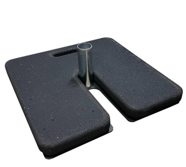 30 Lbs Rubber Base Weight 18X18X2.6 Inches Recycled Rubber Base 1.0g/cm3