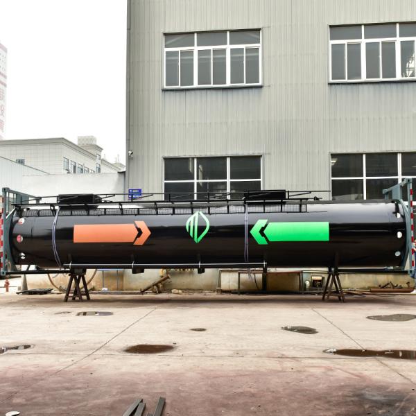 HCL Acid Chemical Liquid ISO Tank Container 40ft External Dimensions 1219x2438x2591mm