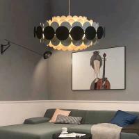 Personnalité créative nordique simple lustre de salon postmoderne luminaire de chambre à coucher de luxe pendentif