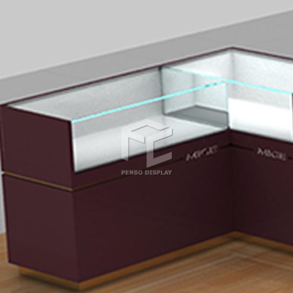 relógio de vidro grosso do MDF de 10mm para indicar contra lustroso de 120*62cm chapeado
