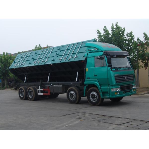 white color Dumper truck Drive Model 8X4 howo for Construction Transport