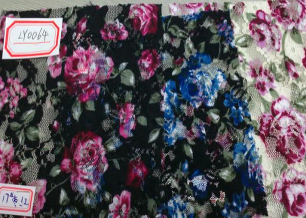 Wonderful Flower Digital Printed Fabric for Garment , Underwear CY-LY0064