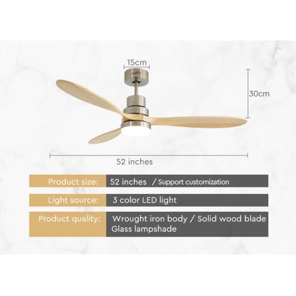 ceiling fan OEM 110в твердое дерево умный потолок вентилятор цвет меняющий светодиодный свет AC мотор