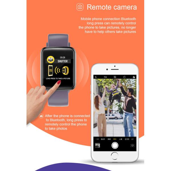 1.3in NFC Sport Smart Watch Multiple Motion Mode 180mAh Dual PPG