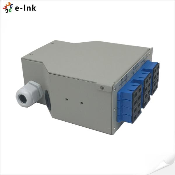 12 portas DIN-Rail Fiber Splice Box