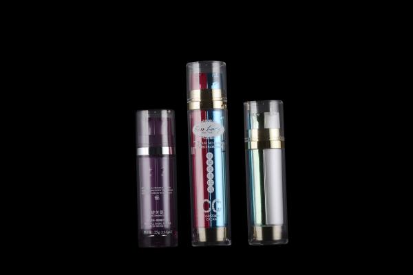 25ML AS Double Inner Airless Pump Bottle Plastic Cosmetic Bottles (MC-220)