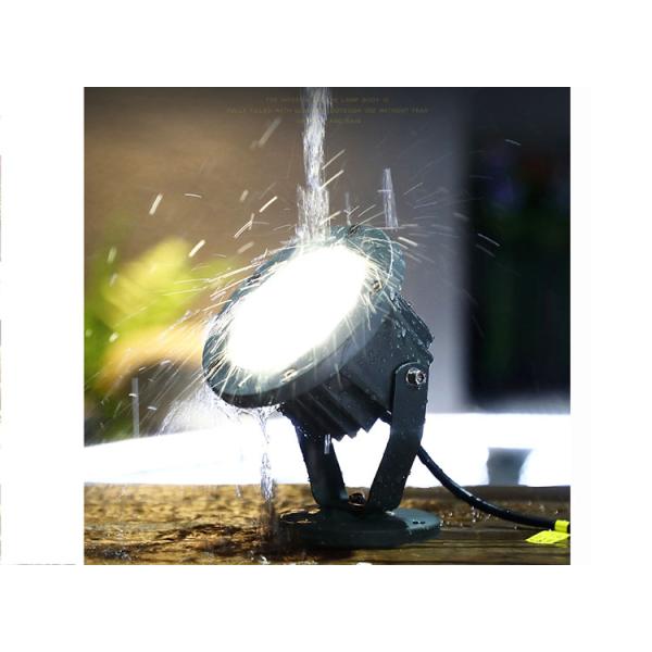 LED Projection Spotlight Waterproof Round Floor Lamp Plug-in Outdoor Lawn Villa Garden Lamps