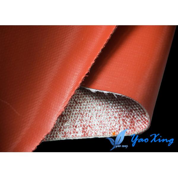 Tissu enduit ignifuge de fibre de verre en caoutchouc de silicone la température fonctionnante de 220 degrés