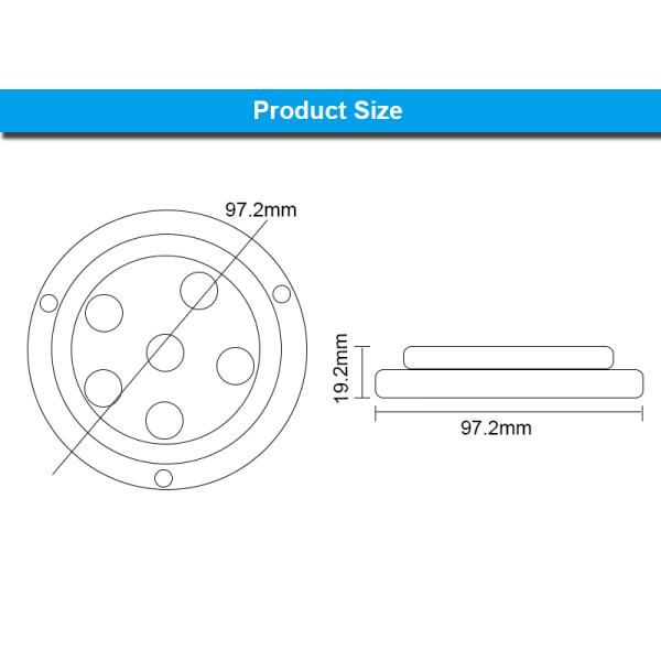 Держателя света СИД RGB 24W света морского полного подводные для рыбацкой лодки