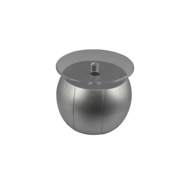 Apple shaped solar turntable display, can work indoors.