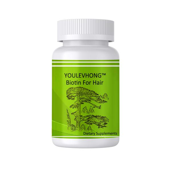 Supplément de biotine pour la croissance des cheveux Capsules de 60 Ct Pour renforcer la perte de cheveux Vitamines de biotine