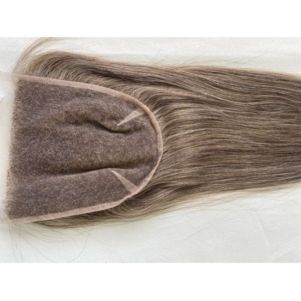 Ready Ship European Remy Hair 12A Grade Mesh Integration System Colored Lace Closure Micro-Link Sizes 3x5 3x6 5x5 6x6