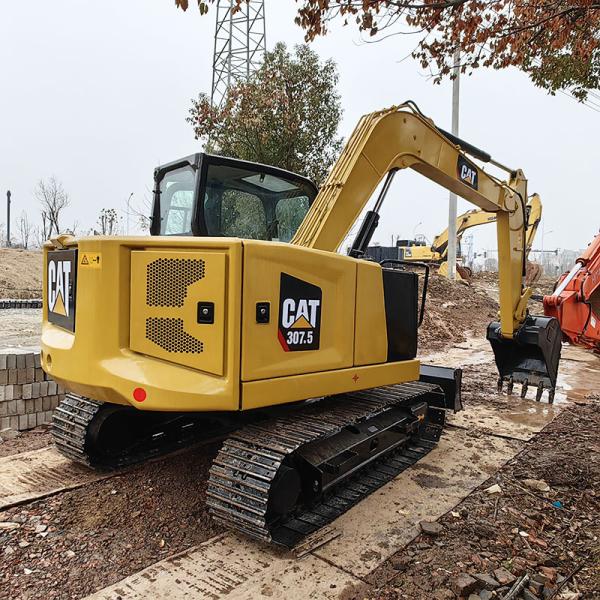 Caterpillar 307.5 Mini Used CAT Excavators Cylinder Diggers Machine 7.5Ton