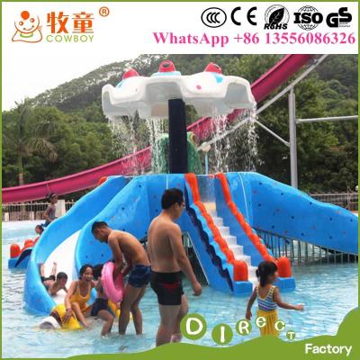 Amusement Park Kids Water Play Equipment Fiberglass Octopus Slides for Pool