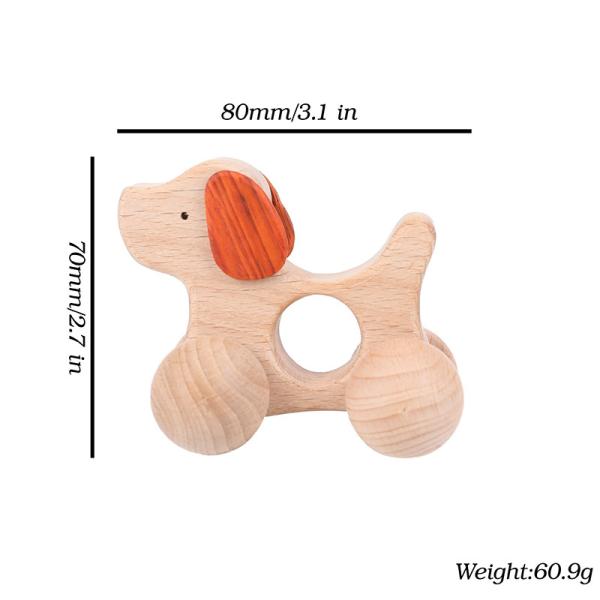 presente Toy Beech Wood Car Educational Montess da noz preta do carro de Toy Maple Car Mahogany Classic dos blocos de apartamentos do bebê 9/Style