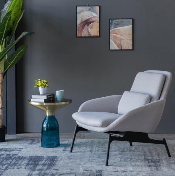 Modern reception chair Living Room leisure lobby lounge chair bar hotel chair
