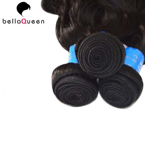 Natural Black Water Wave 100% Brazilian Human Hair Bundles For Hair Extension