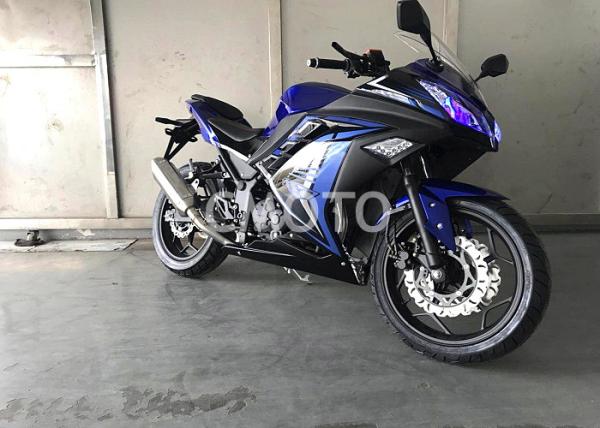 Durable Street Legal Motorcycle , Blue Black Small Street Motorcycles