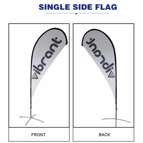 Сублимация знамен Teardrop флагов и знамен Teardrop пляжа Swooper изготовленная на заказ