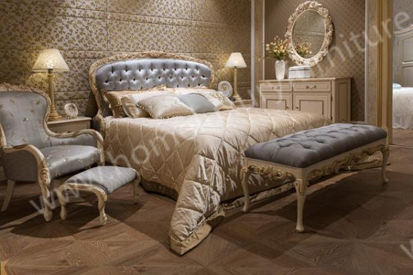 Hand Carved Furniture Bedroom classic luxury antique furniture High-Class Bedroom FB-126