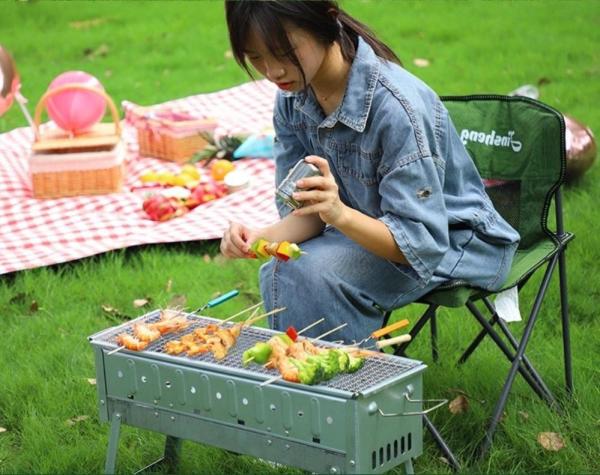 Conjunto de Grelha de Carvão para Presentes de Negócios Yakitori Kebab