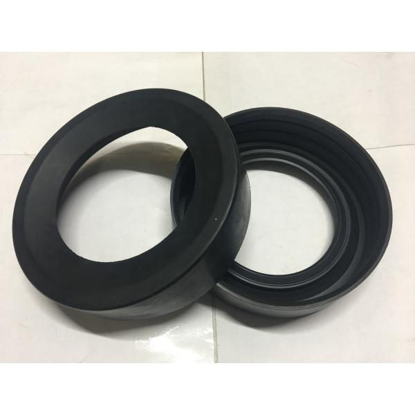 Round Black Durable Toilet Tank Fittings Rubber Gasket 30-90 Shore Hardness