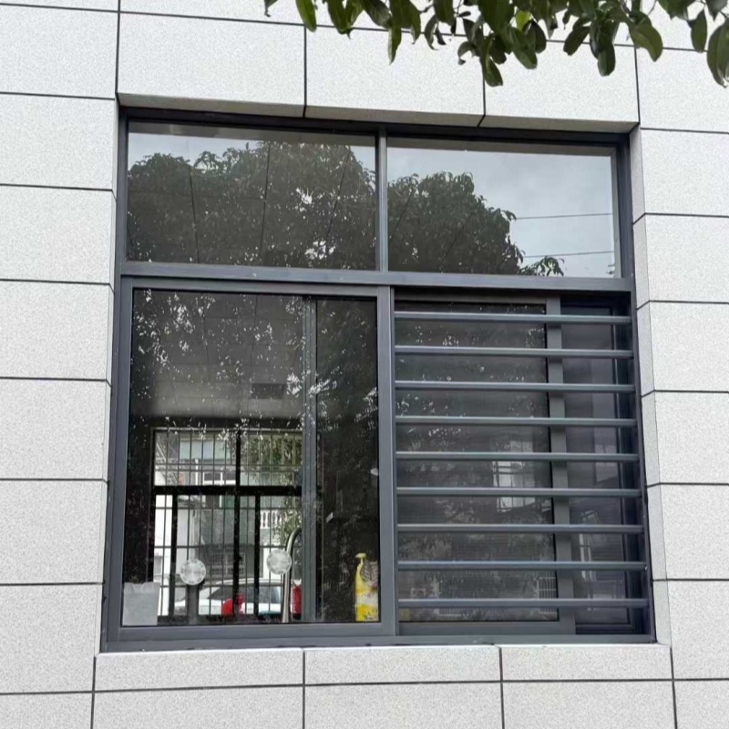 Double High Security Modern Kitchen Bathroom Glazed Sliding Windows Custom Exterior Thermal Break Aluminum Alloy Hotel