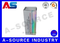 Les boîtes de empaquetage de papier de la fiole 10ml, boîte de fiole de papier de l'hologramme 10ml avec conçoivent Muscle Growth/testostérone en fonction du client