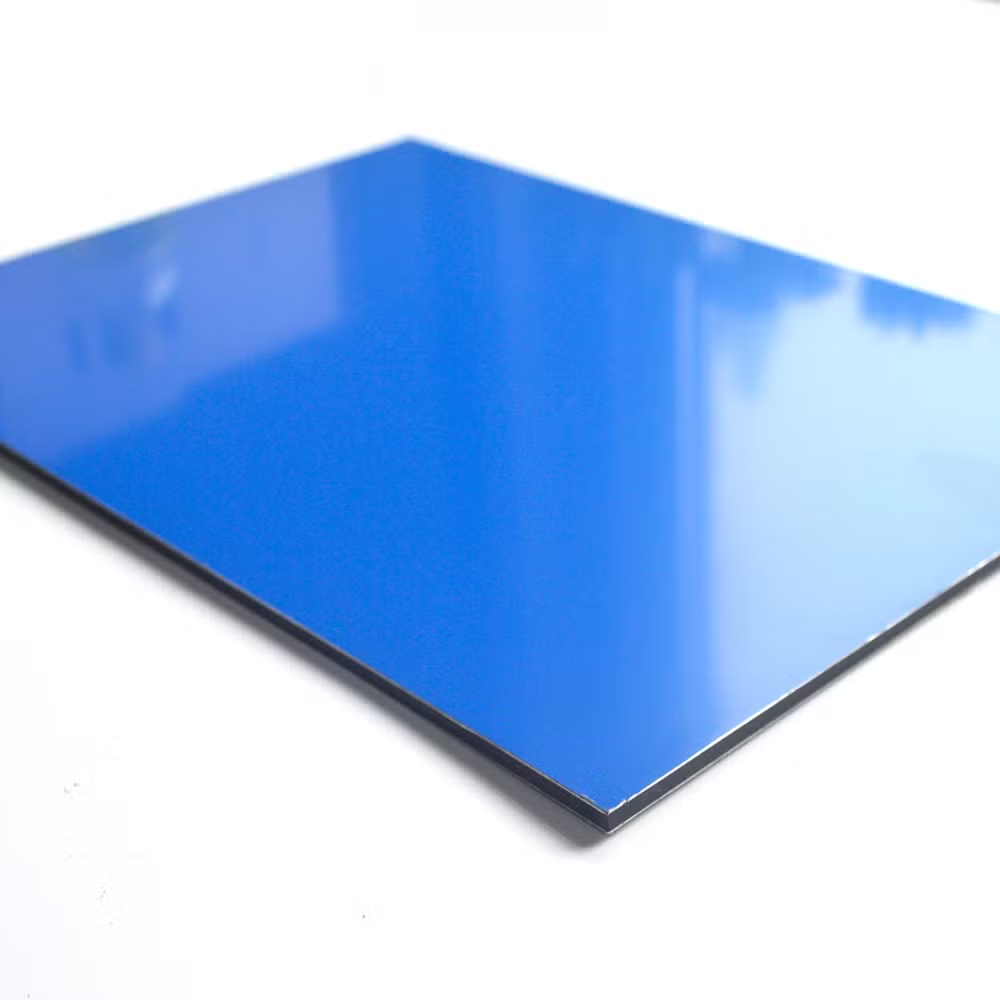 Blue Eco-Friendly PE Aluminum Composite Panel | 4mm 6mm Weather Resistant ACM Sheet for Exterior Cladding & Signboard