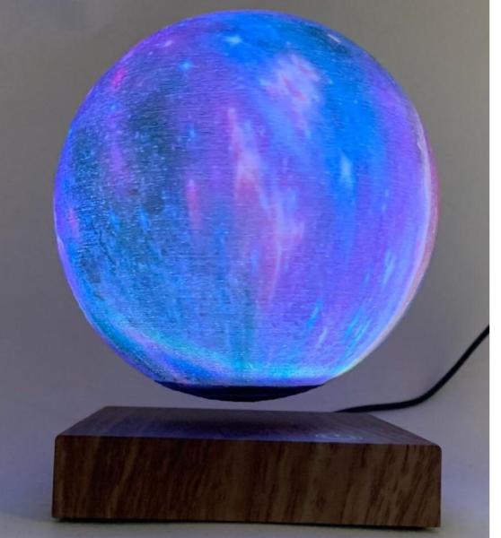hotsale mganetic levitation bottom beside  floating starry moon lamp 6inch wedding decor and gift
