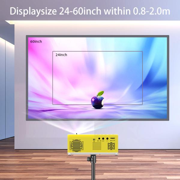 30000H Lamp 240X320P TFT LCD Mini Projector FCC BIS For Kids Gift