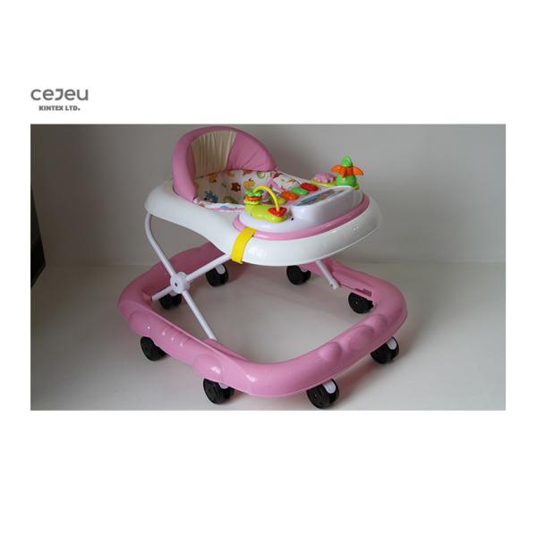 Plastic 20kg Round Walker Seat Fabric 8 Wheels 59*63*58cm
