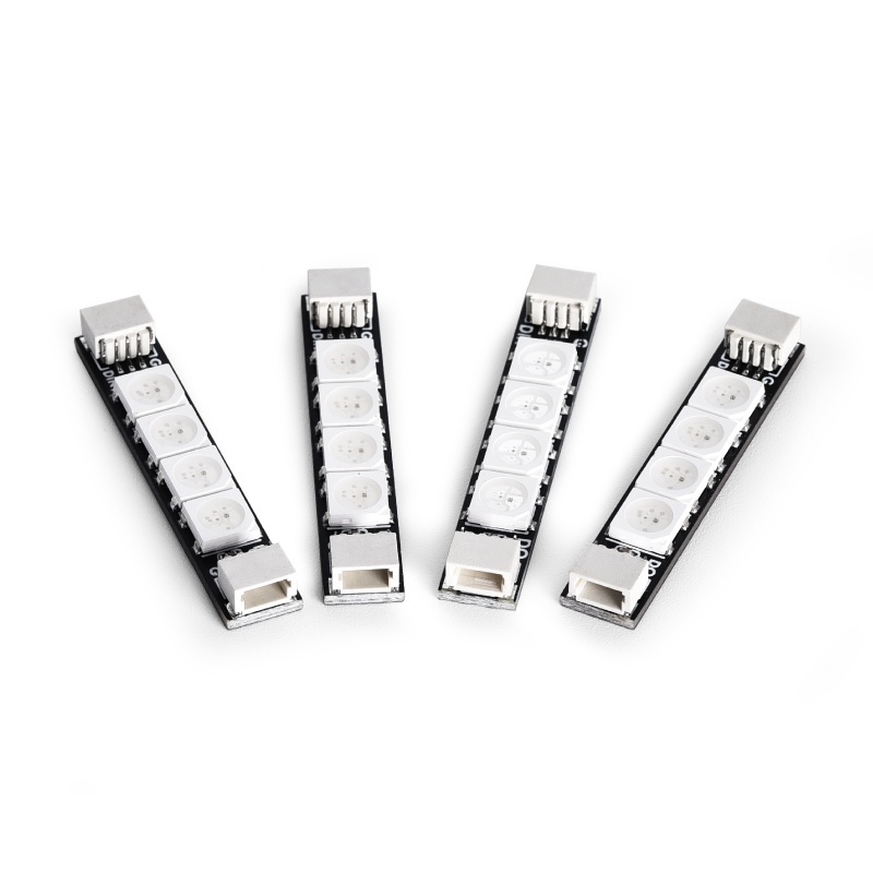 Speedybee 2812 RGB Programmable LED Arm Light Strip Pack 4 Battery-Powered Plastic Parts for RC Hobby Racing Remote Control