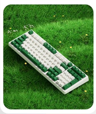 Monster K1 Single White Light Mechanical Keyboard Mouse With Suspended Gasket For Typing