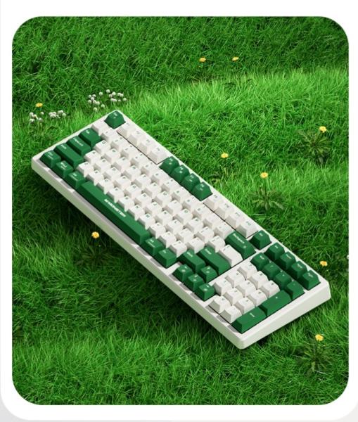 Monster K1 Single White Light Mechanical Keyboard Mouse With Suspended Gasket For Typing