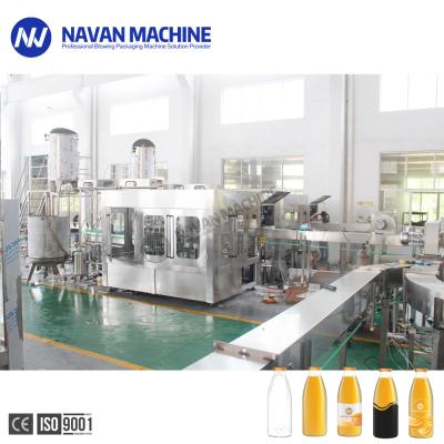 PET Automatic Fruit Juice Beverage Hot Filling Machine Washing Filling Capping Line