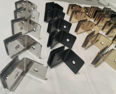 SUS304 Shower Room Accessories Glass Fixed Shower Glass Clips Anti Collision