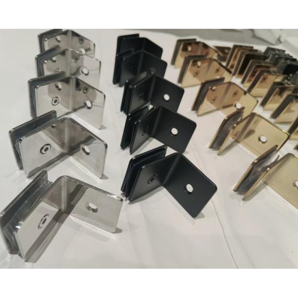 SUS304 Shower Room Accessories Glass Fixed Shower Glass Clips Anti Collision