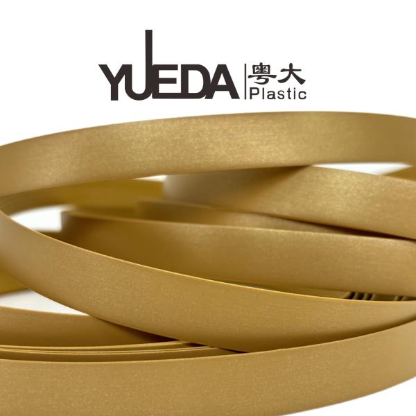 Luxurious Golden Color Cupboard Edge Strips With Delicate Surface Texture